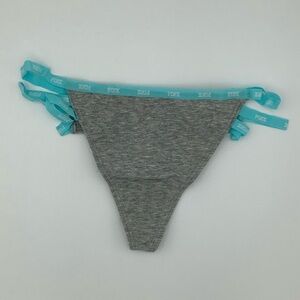 New Victoria’s Secret PINK Strappy Mini Logo Thong Panties - XSmall